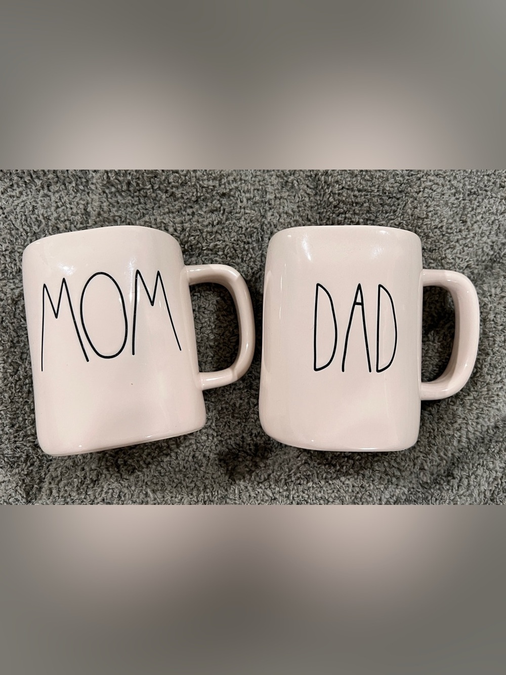 Rae Dunn Artisan Collection "MOM" & "DAD" Mug Set by Magenta